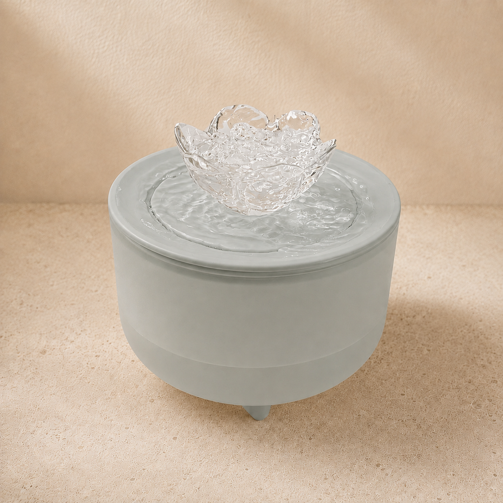 Fontaine à Eau Fleur 1,2 L pour Chat – Silencieuse & Filtrante