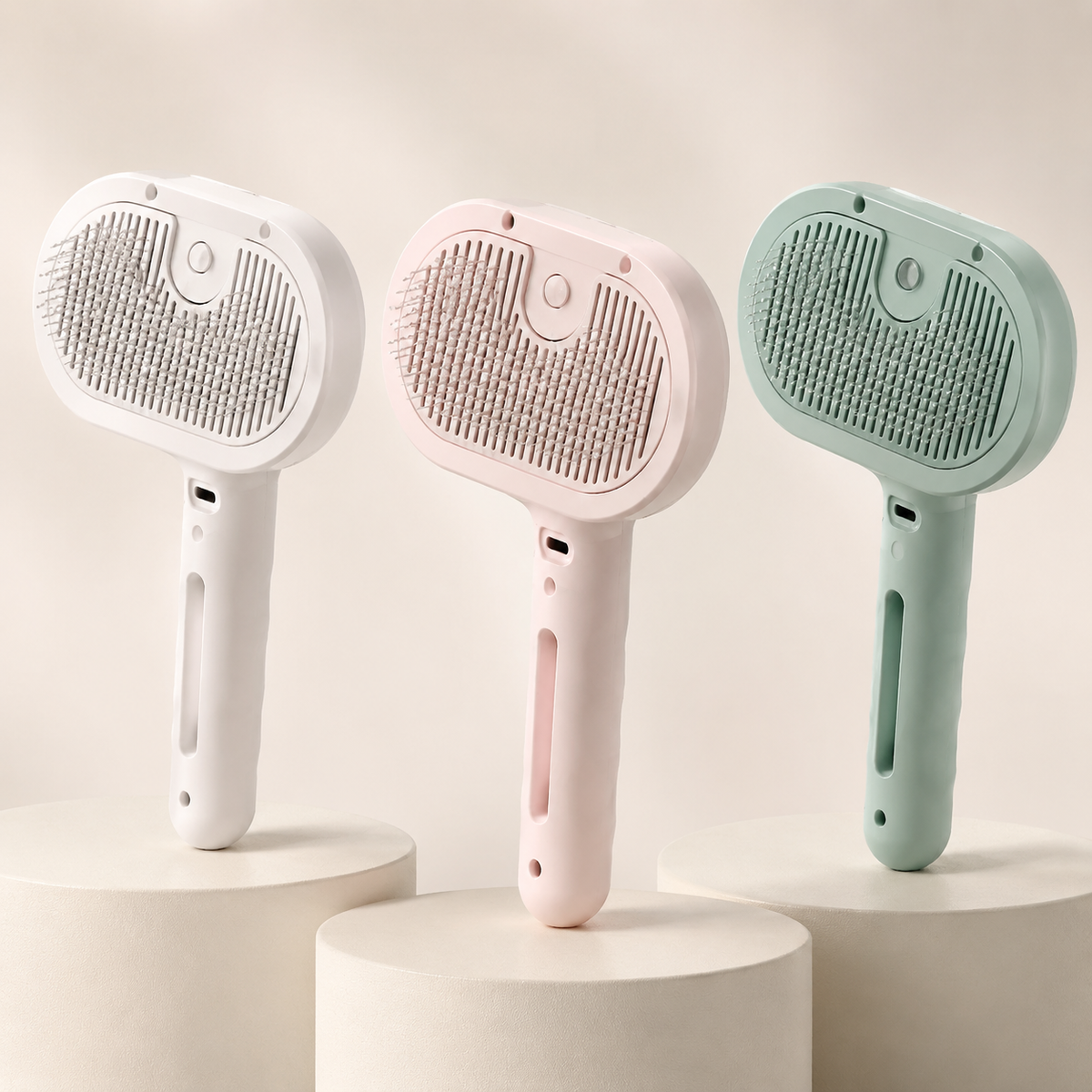 Brosse Brume 3-en-1 pour Chat – Démêlage & Massage