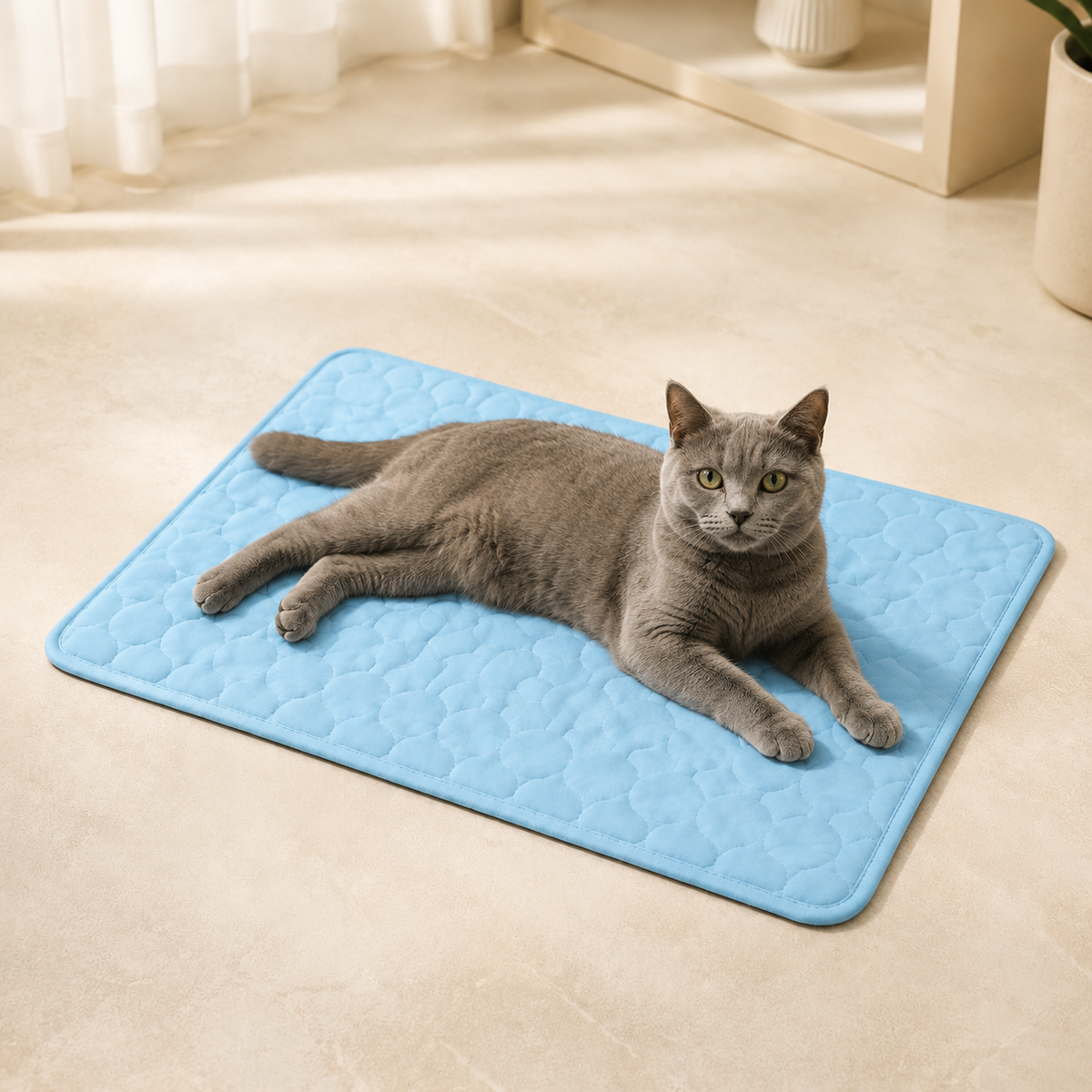Tapis Rafraîchissant pour Chat – Respirant & Confortable pour l'Été