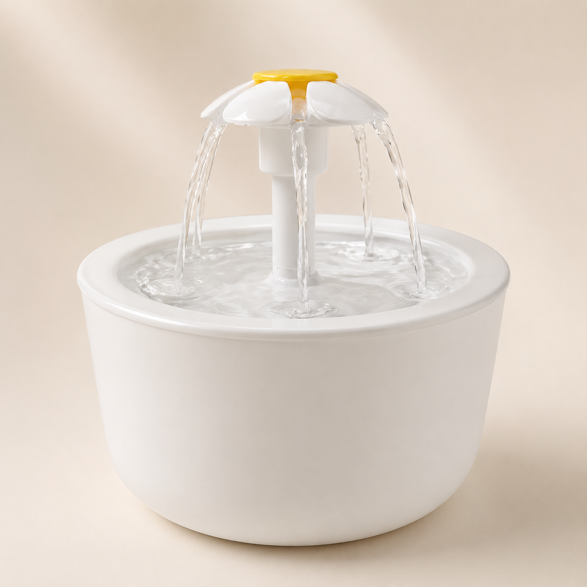 Fontaine à Eau Fleur 1,2 L pour Chat – Silencieuse & Filtrante