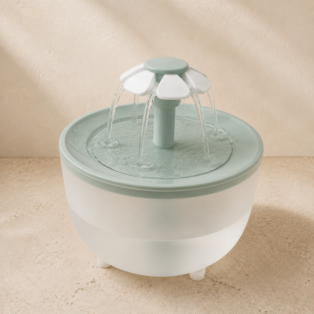 Fontaine à Eau Fleur 1,2 L pour Chat – Silencieuse & Filtrante