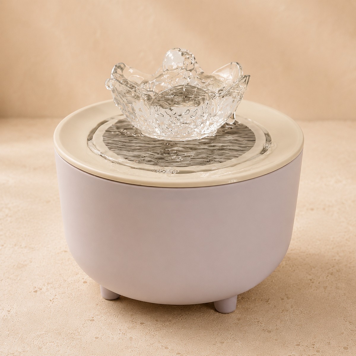 Fontaine à Eau Fleur 1,2 L pour Chat – Silencieuse & Filtrante